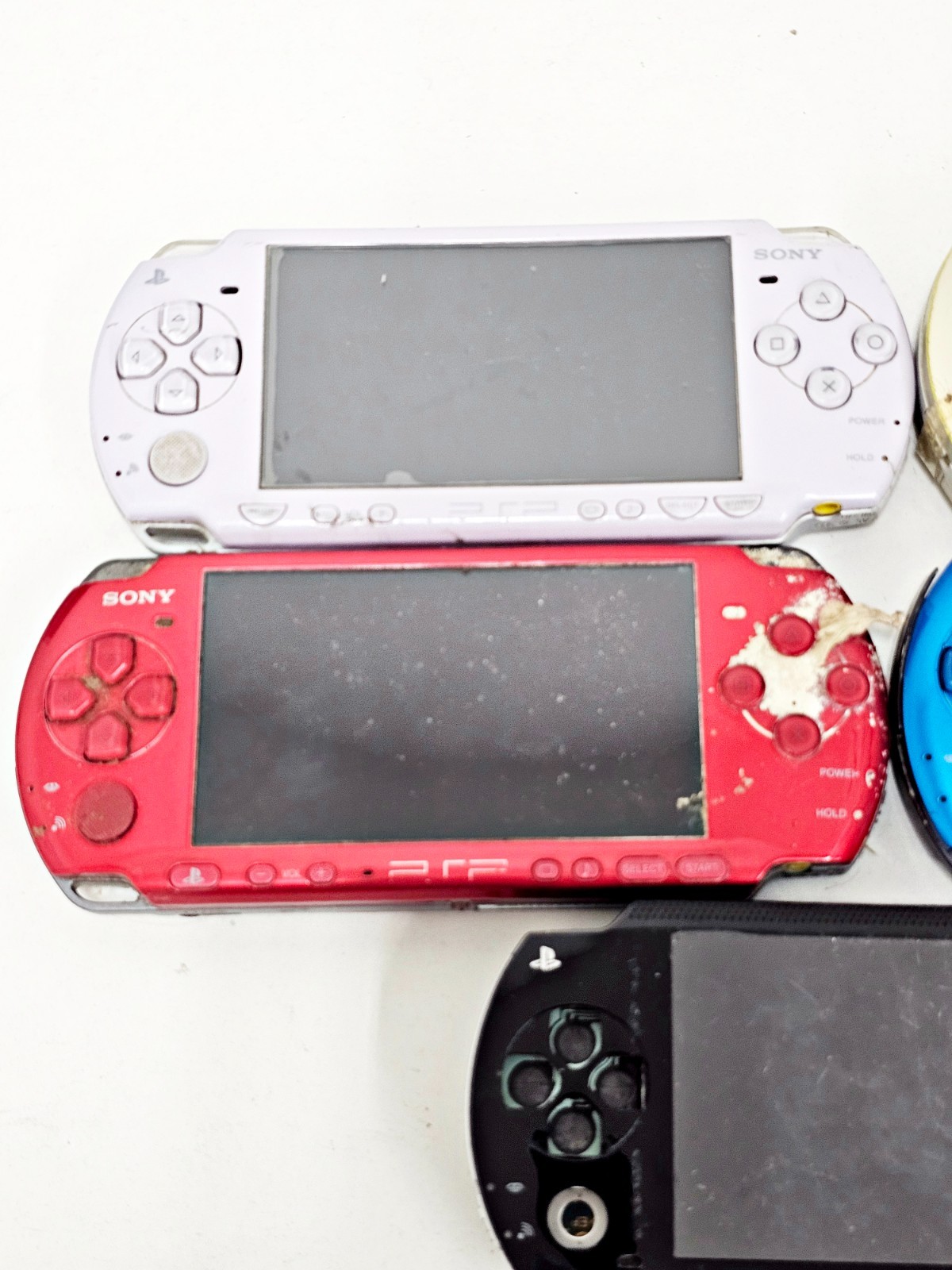Sony PSP Console Lot 5pc JUNK UNTESTED