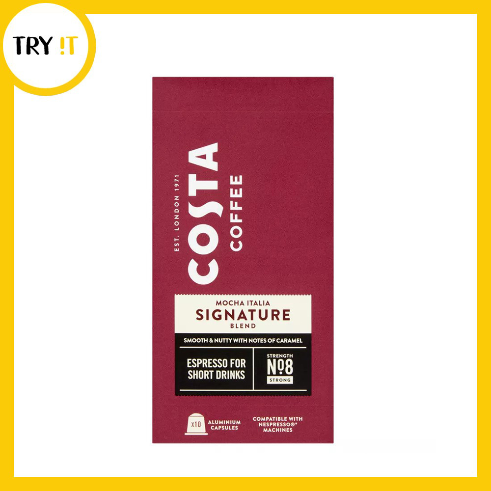 Costa Mocha Signature Blend Espresso for Short Drinks 10 Caps Try