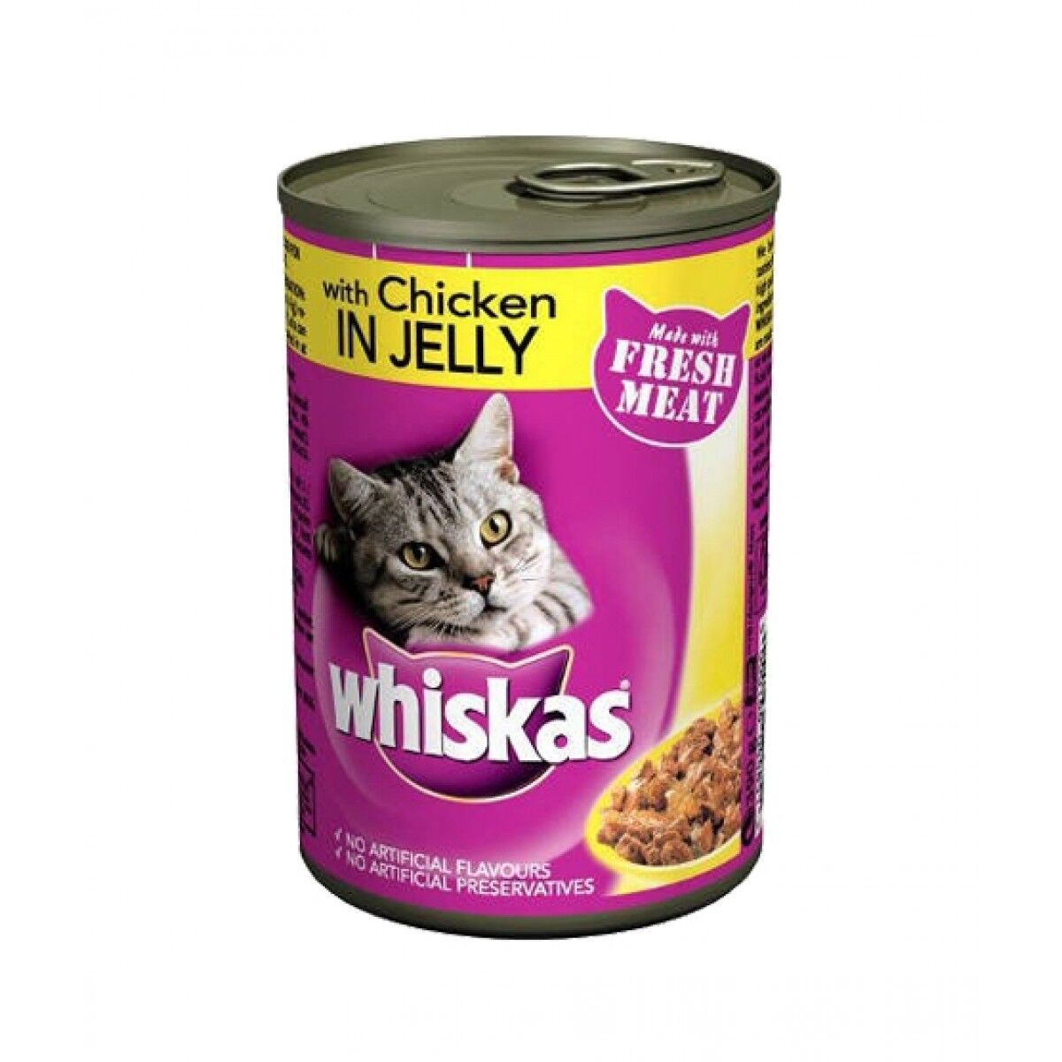 Whiskas Tin Chicken in Jelly - 390gm - Image 2