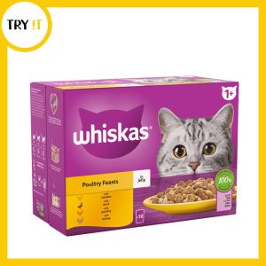 Whiskas Sachet 1+ Year Poultry Selection Jelly Pouch - 85gm