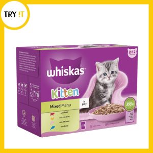 Whiskas Sachet Kitten Mixed Menu Jelly  - 85gm