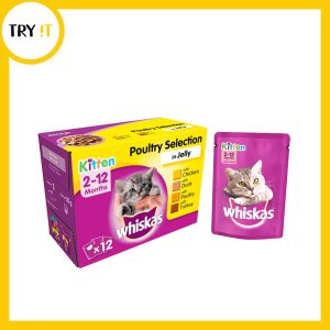 Whiskas Sachet Kitten Poultry Selection Jelly - 85gm