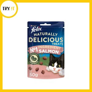 Felix Goody Bag Treats Salmon Spinach - 50gm