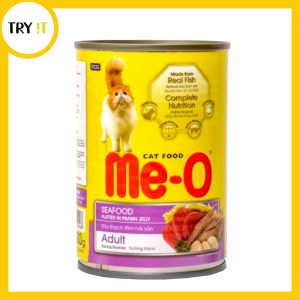 Me-O Canned Adult Cat Food - Seafood in Jelly - 400gm