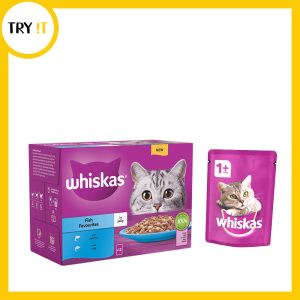 Whiskas Sachet 1+ Year Fish Selection Jelly Pouch - 85gm
