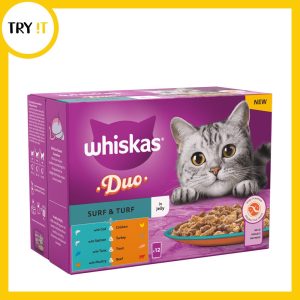 Whiskas Sachet Duo Surf Turf Jelly 1+ - 85gm