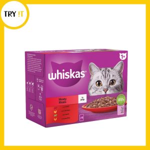 Whiskas Sachet 1+ Year Meaty Selection Jelly Pouch - 85gm