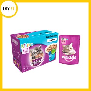 Whiskas Sachet Kitten Fish Selection Jelly - 85gm