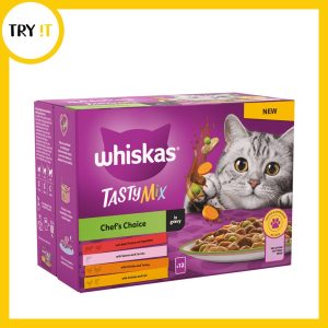 Whiskas Sachet Tasty Mix Chef Choice in Gravy Pouch - 85 gm