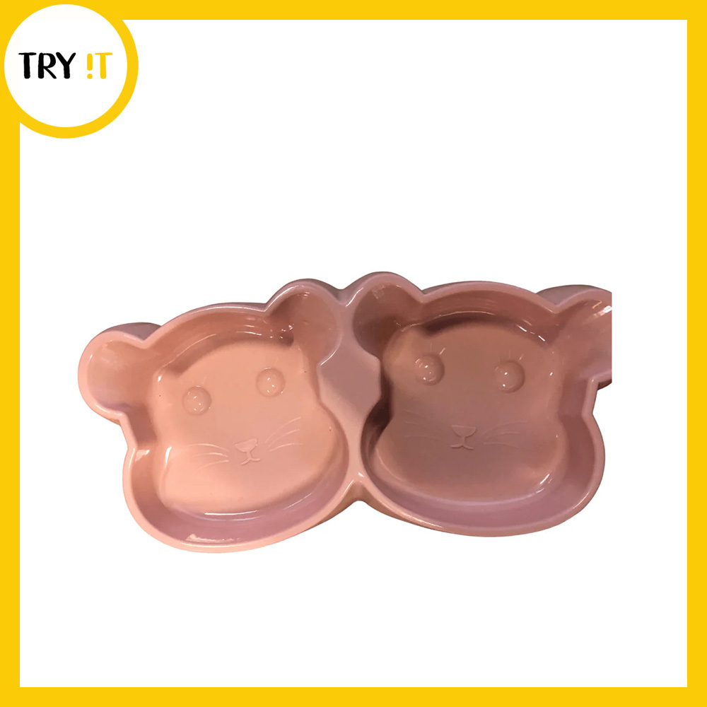 Beer Shape Double Bowl - For Cat & Kitten