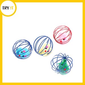 Imported Iron Cage Mouse Toy - For Cat & Kitten