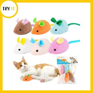Plush Mouse Toy - For Cat & Kitten