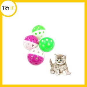 Plastic Balls Pack of 4 - For Cat & Kitten